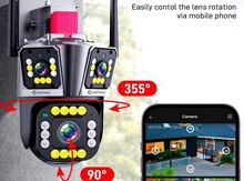 Wi-Fi PTZ kamera 360°FHD 8MP/4K+64GB