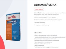 "Ceramax Ultra" mərmər qranit yapışdırıcısı
