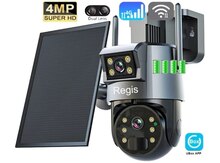 4G Sim kartlı Solar 360° FHD kamera 8MP/4K+64GB