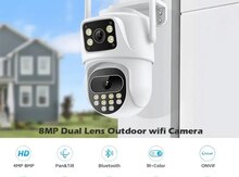 Wi-Fi PTZ kamera 360°FHD 8MP/4K+64GB