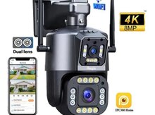 Wi-Fi PTZ kamera 360°FHD 8MP/4K+64GB