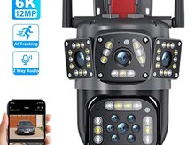 Wi-Fi PTZ Kamera 360°FHD 8MP/4K+64GB