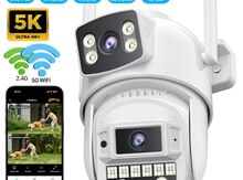 Wi-Fi PTZ kamera 360°FHD 8MP/4K+64GB