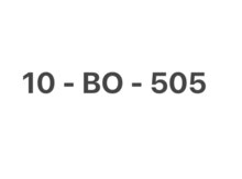 Avtomobil qeydiyyat nişanı - 10-BO-505