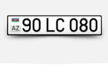 Avtomobil qeydiyyat nişanı - 90-LC-080