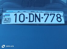 Avtomobil qeydiyyat nişanı - 10-DN-778