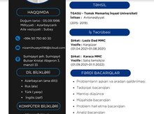 CV hazırlanması xidməti