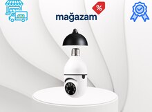 Smart cihaz lampa lamera 360° – Wi-Fi təhlükəsizlik kamerası