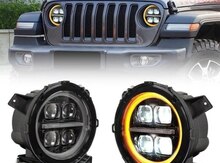 "Jeep Wrangler 4" lupalı led fara dəsti