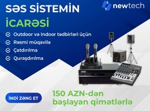 Səs sistemi icarəsi 