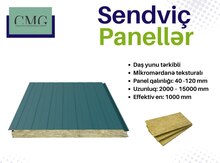 Daş yunu tərkibli sendviç panellər
