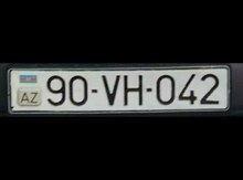 Avtomobil qeydiyyat nişanı - 90-VH-042
