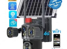 4G Sim kartlı Solar 360° FHD kamera 12MP/4K+64GB
