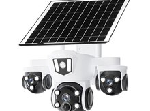 4G Sim kartlı Solar 360° FHD kamera 12MP/4K+64GB