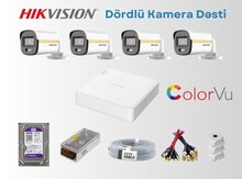 "Hikvision Colorvu" dəst metal korpus