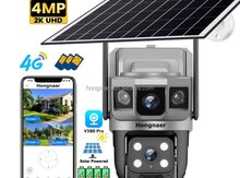4G tam simsiz solar PTZ360° 2 kamera 12MP/4K