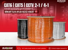 Şəbəkə kabelləri "Cat6" / "Cat5" | CCTV "4+1" / "2+1"