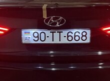 Avtomobil qeydiyyat nişanı  - 90-TT-668