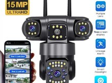 4G Tam simsiz Solar PTZ360° 3 kamera 12MP/4K