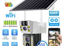 4G Tam simsiz Solar PTZ360° 2 kamera 12MP/4K