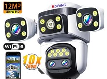 4G Tam simsiz Solar PTZ360° 4 kamera 12MP/4K