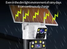 4G Tam simsiz Solar PTZ360° 2 kamera 12MP/4K