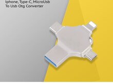 iPhone, Type-C, MicroUSB To USB Otg Converter