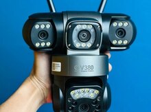4G Tam simsiz Solar PTZ360° 4 kamera 12MP/4K