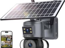 4G Tam simsiz Solar PTZ360° 2 kamera 12MP/4K