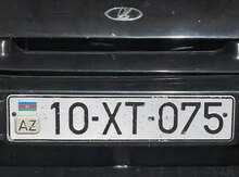 Avtomobil qeydiyyat nişanı  - 10-XT-075