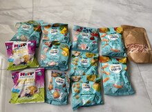 Детские хлебцы, кукурзные палочки и печенье 