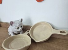 Tava formalı yem qabı