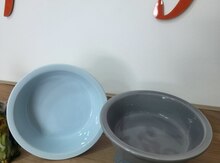 Keramik yem və su qabı