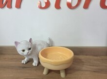 Donut formalı ayaqlı yem və su qabı