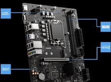 MB MSI   PRO H610M-E DDR5 LGA 1700 /2x DDR5 5600Mhz /M2. slot /GLan/VGA+HDMI+DP