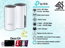 "TP-Link" AC1200 Dual Band Whole Home Wi-Fi Mesh System Deco E4 2-Pack