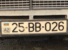 Avtomobil qeydiyyat nişanı - 25-BB-026