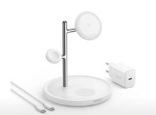 Anker MagGo 3 in 1 Şarj cihazı (Magsafe-Wireless)