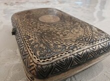 Antik gümüş siqaret qabı 1893 il