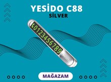 Temporary parking card "Yesido C88(silver) "