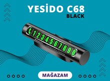 Temporary parking card "Yesido C68(black)"
