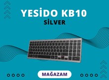 Simsiz klaviatura "Yesido KB10 Silver"