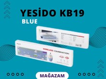 Klaviatura və kompüter siçanı "Yesido KB19 Blue"