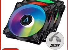 ARCTIC P12 PWM PST A-RGB 120mm Case Fan A-RGB 3 in 1 Pack