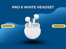 Pro 6 white headset