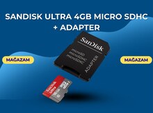 Sandisk Ultra 4GB Micro Sdhc + adapter