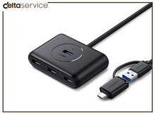 UGREEN CR113 4-in-1 USB 3.0 to USB-C Data Hub 40850