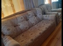 Divan, kreslo və jurnal masası