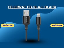 Kabel "Celebrat CB-18-A-L Black"