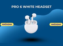 Pro 6 white headset
